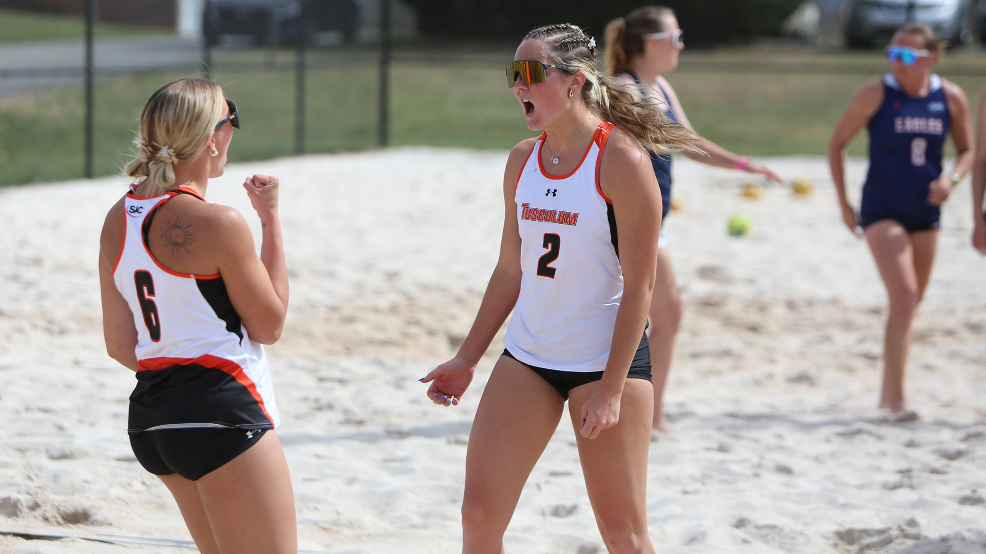 Tusculum sweeps day one of SAC action