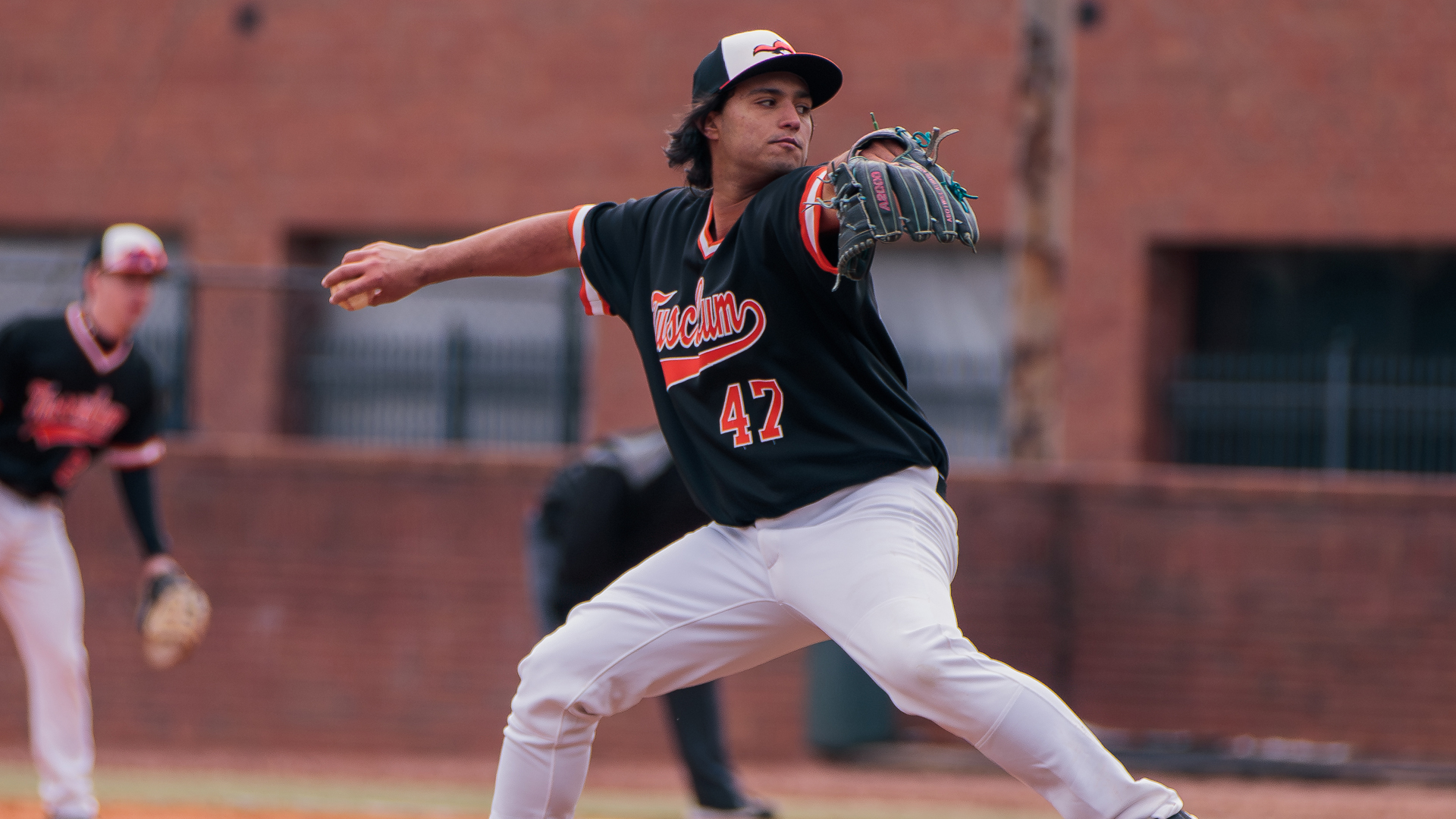 Christian Ponte pitched 3.1 shutout innings in Saturday's second game at No. 11 Catawba.
