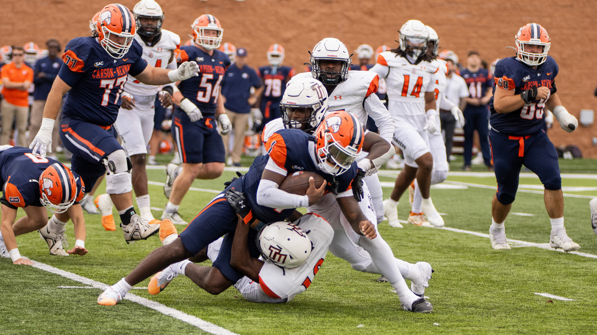 Football ends season against Eagles