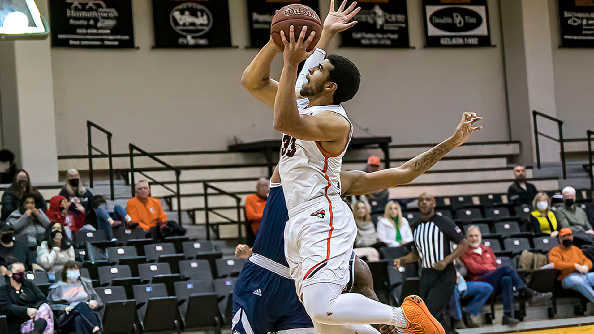Trenton Gibson posted 20 points, 10 rebounds & 10 assists for his second career triple-double in TU's 85-73 win over Catawba (photo by Chuck Williams)