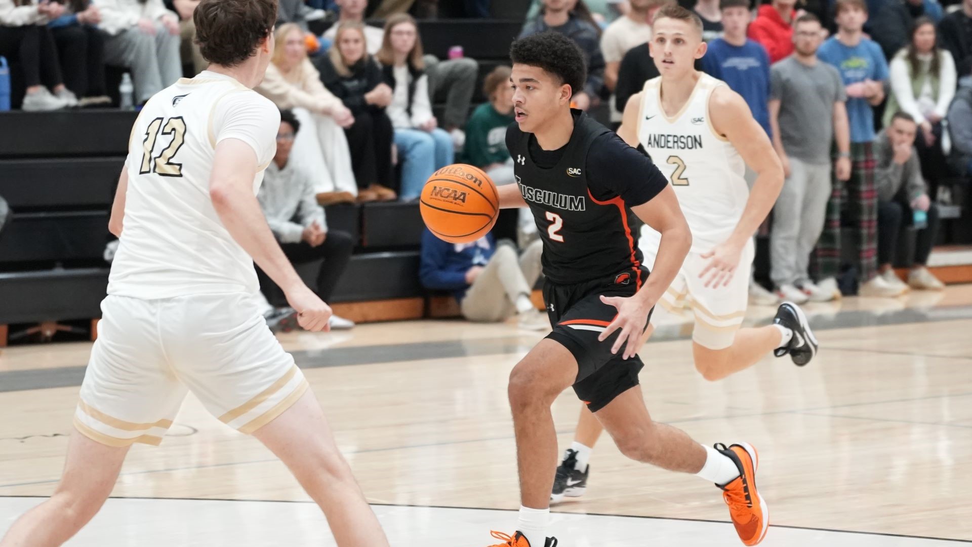 Bryce Jackson scored a team-high 19 points at Anderson on Saturday (photo by Joe Yates)