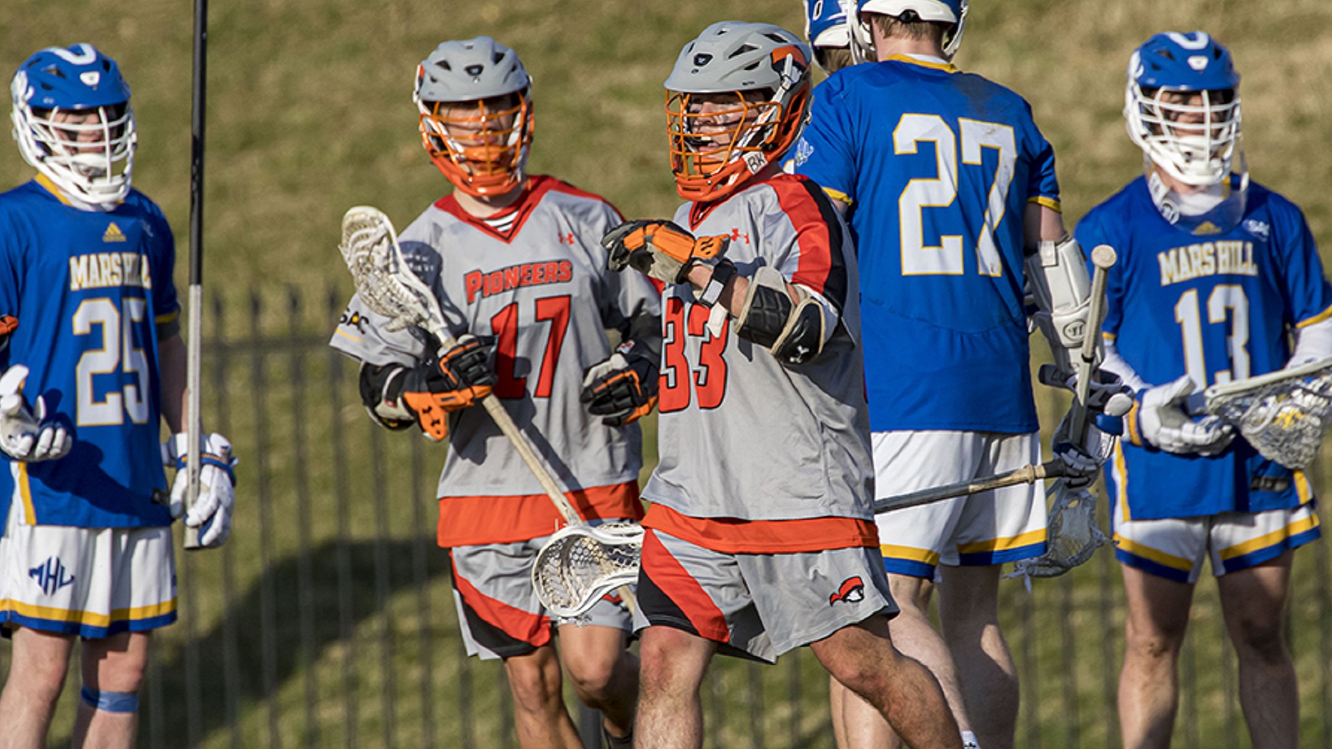 Kale Lawrence scored four goals and had two assists against Mars Hill (photo by Chuck Williams)