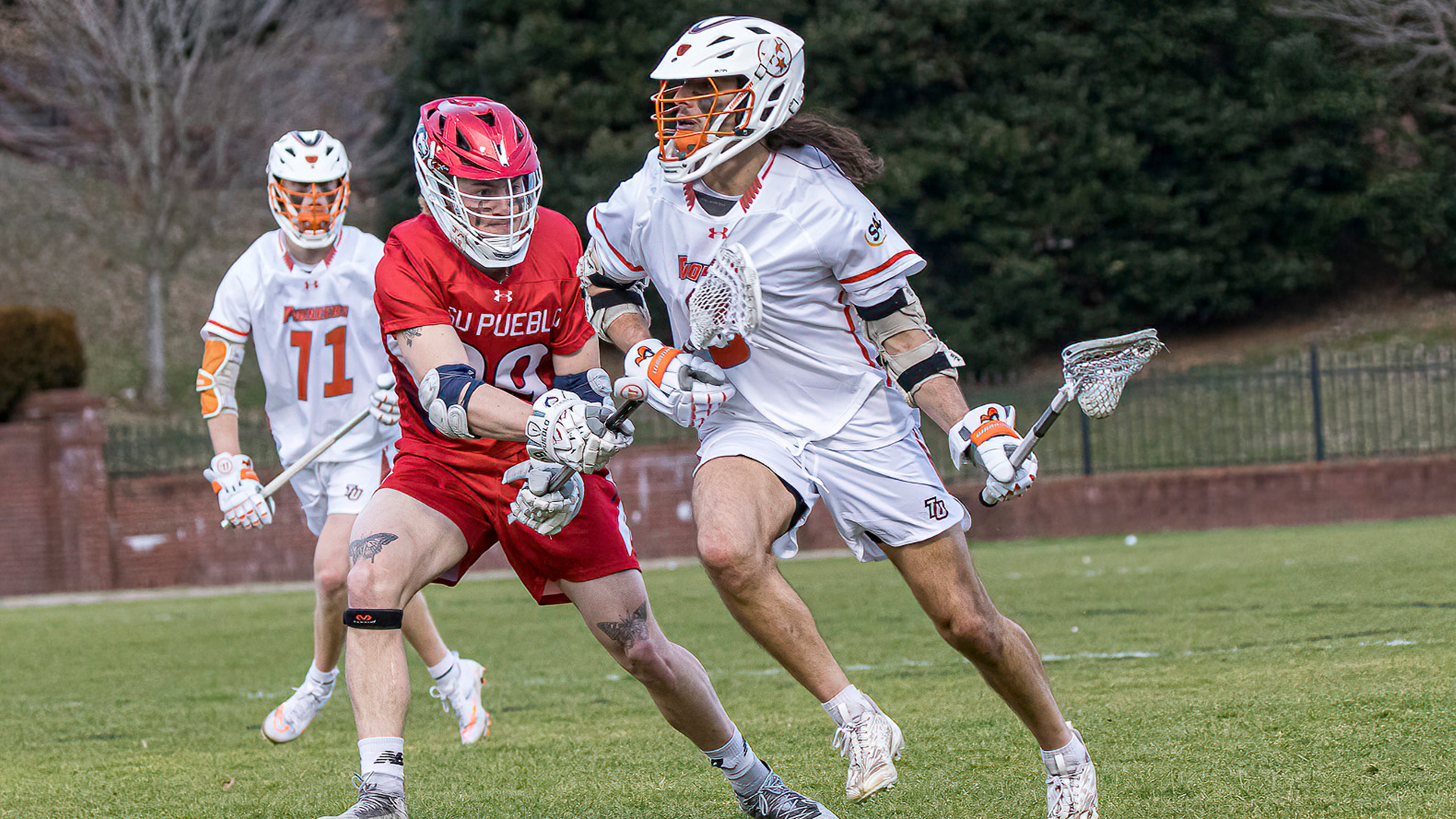 Sean Dunn scored two goals and two assists for the Pioneers against CSU-Pueblo (photo by Chuck Williams)