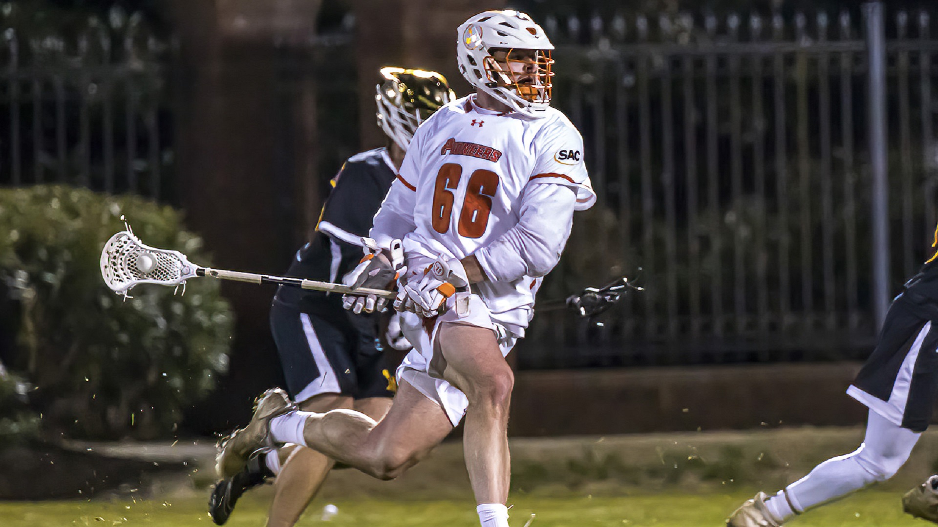 Nate Raymond scored his 100th career goal in the victory over Emmanuel (photo by Chuck Williams)