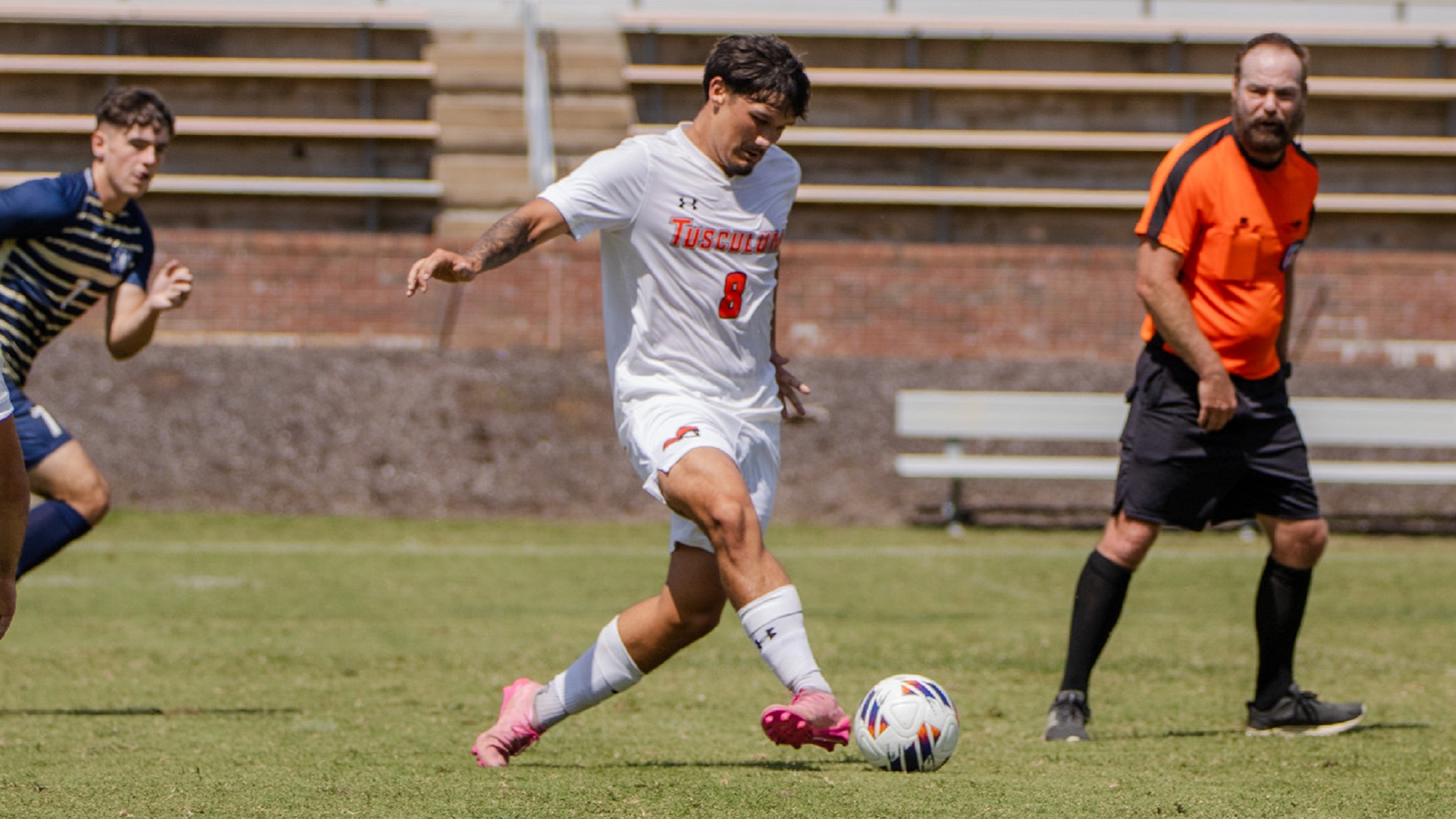 Mason Clark scored his first goal of the season for the Pioneers in the 53rd minute (photo by Kari Ham)