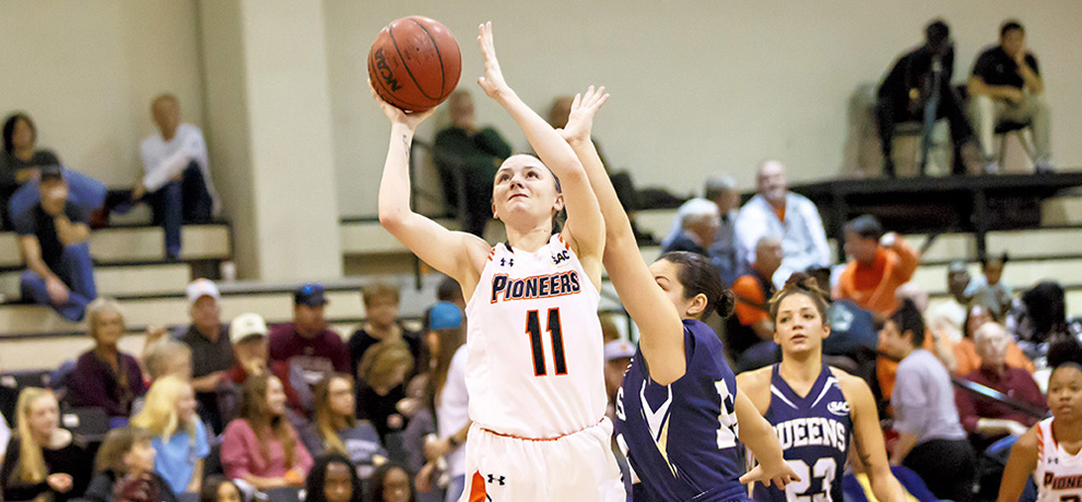 Kasey Johnson scored a career-high 28 points against Lincoln Memorial