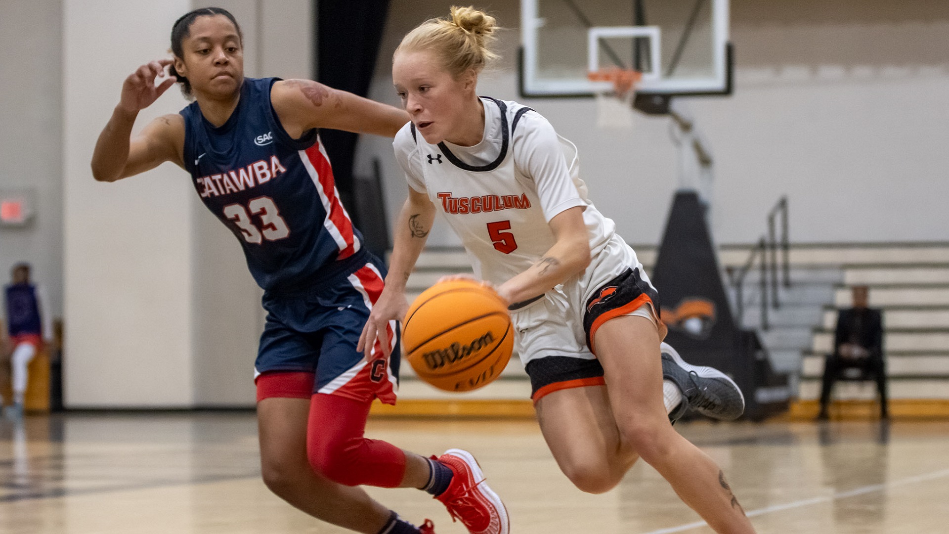 Lexi Patty scored a career-high 16 points against Catawba (photo by Kari Ham)