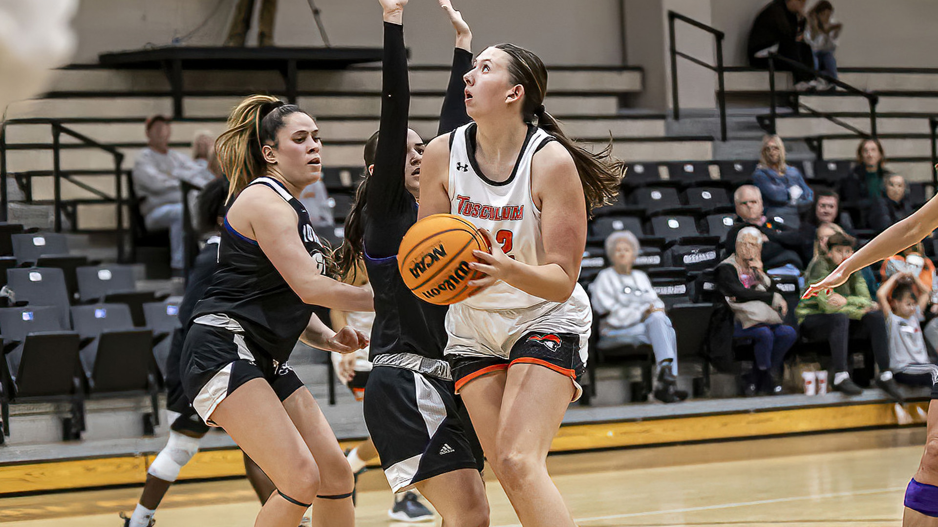 Maddison Zugna scored 12 points off the bench for the Pioneers against Young Harris (photo by Chuck Williams)