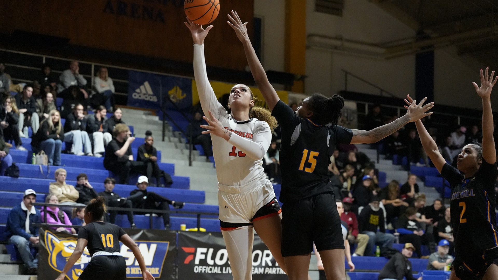 Ni'Kiah Chesterfield scored 19 points to lead the Pioneers at Mars Hill (photo by Joe Yates)