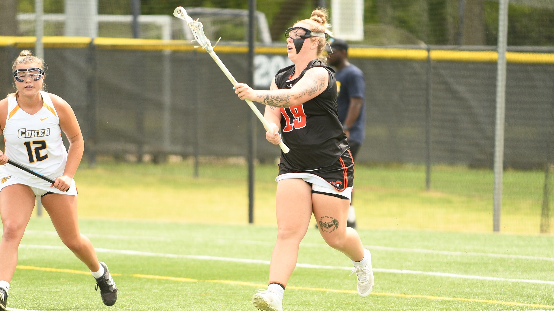 Cassidy Bourne scored a season-high five goals against Coker (photo by Syndee Lee)