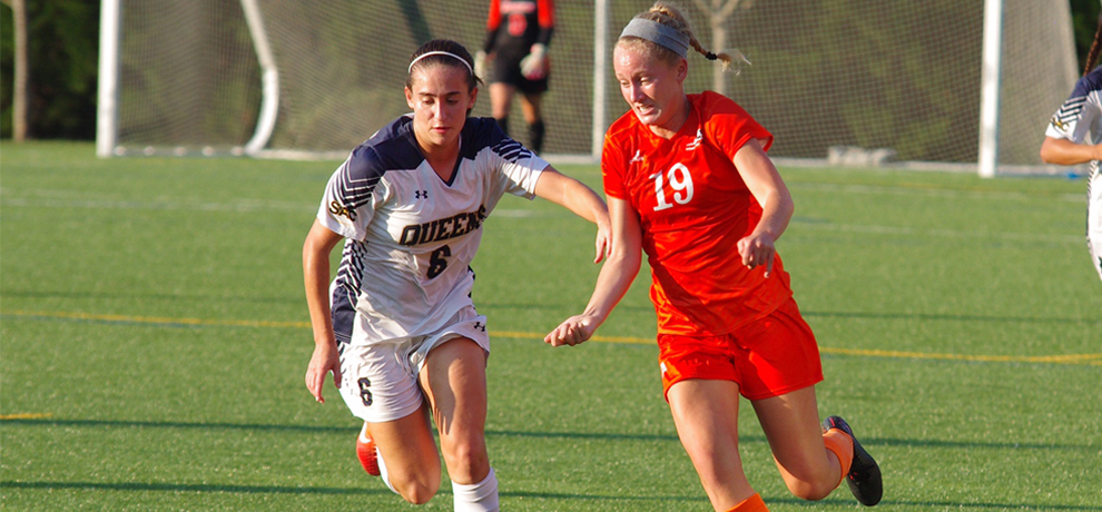 Queens scores twice in second half of 2-0 win over Tusculum